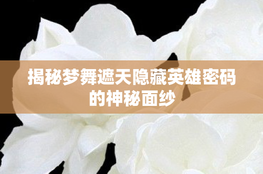 揭秘梦舞遮天隐藏英雄密码的神秘面纱图片