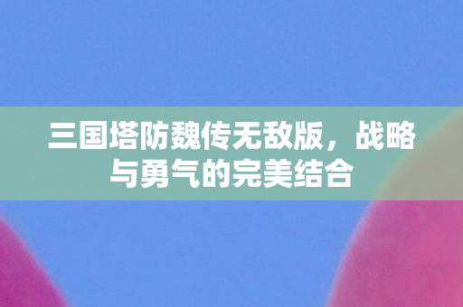 战略与勇气的完美结合图片