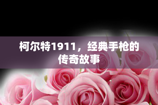 经典手枪的传奇故事图片