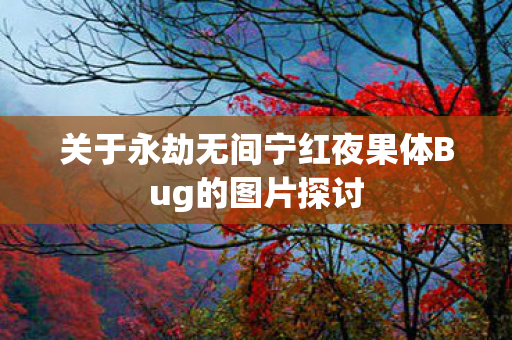 关于永劫无间宁红夜果体Bug的图片探讨图片