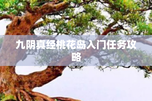 九阴真经桃花岛入门任务攻略图片