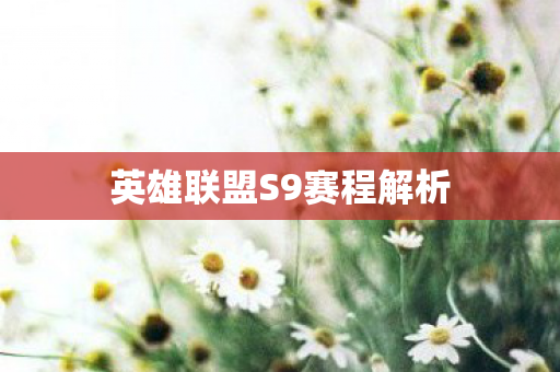 英雄联盟S9赛程解析图片