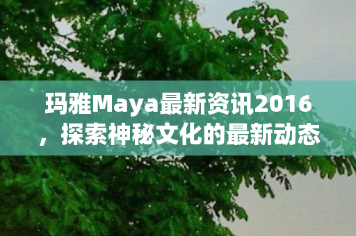 玛雅Maya最新资讯2016图片