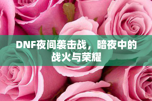 暗夜中的战火与荣耀图片