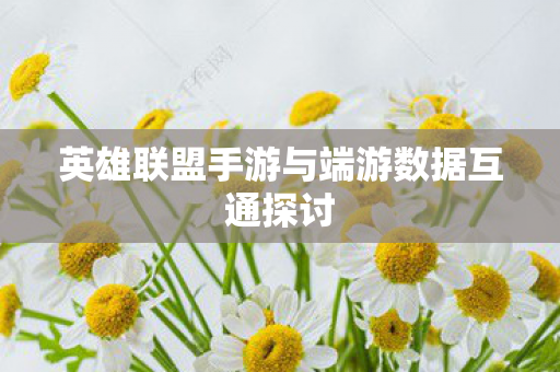 英雄联盟手游与端游数据互通探讨图片
