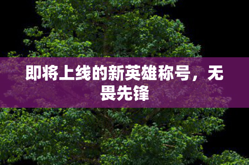 即将上线的新英雄称号图片