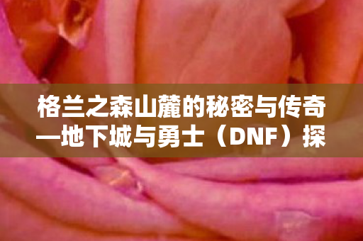 格兰之森山麓的秘密与传奇图片