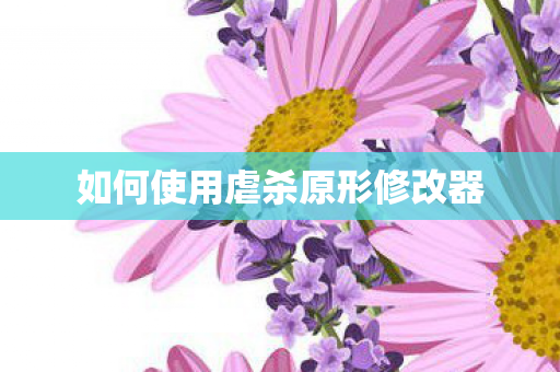 如何使用虐杀原形修改器图片