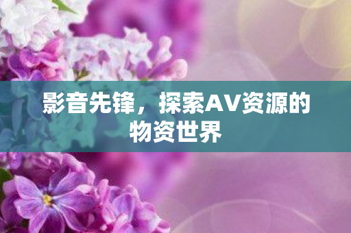 探索AV资源的物资世界图片