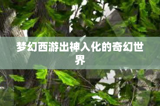 梦幻西游出神入化的奇幻世界图片