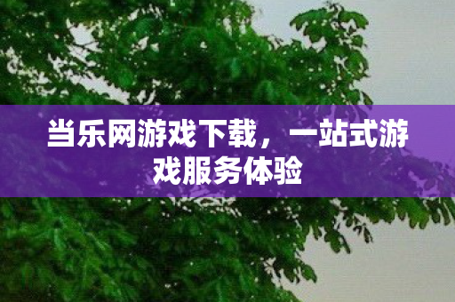 一站式游戏服务体验图片