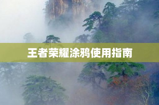 王者荣耀涂鸦使用指南图片