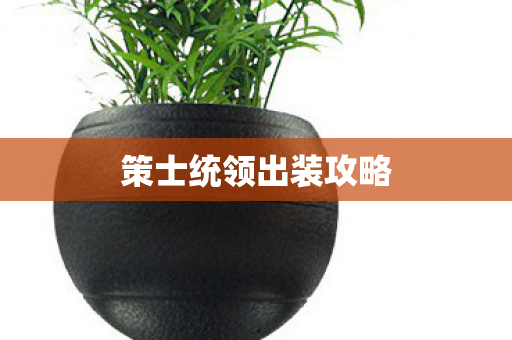 策士统领出装攻略图片