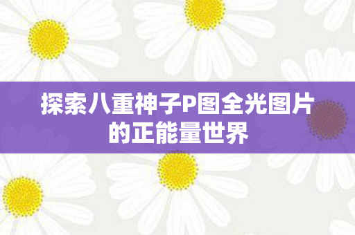 探索八重神子P图全光图片的正能量世界图片