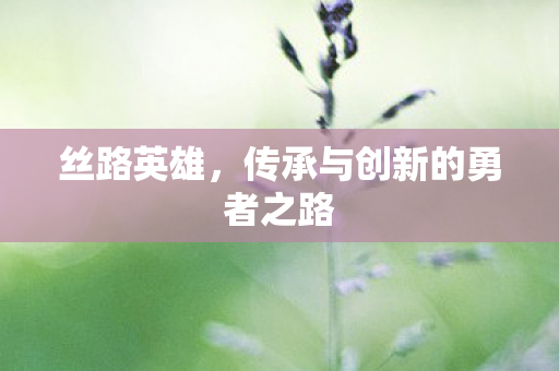 传承与创新的勇者之路图片