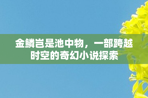 一部跨越时空的奇幻小说探索图片