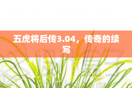 五虎将后传3图片