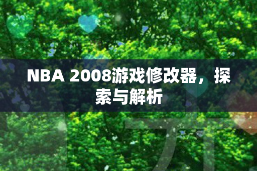 NBA 2008游戏修改器图片