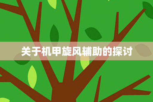 关于机甲旋风辅助的探讨图片