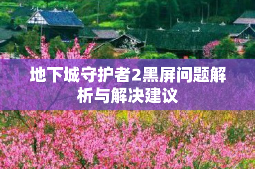 地下城守护者2黑屏问题解析与解决建议图片