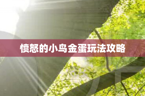 愤怒的小鸟金蛋玩法攻略图片