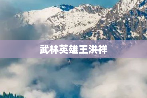 武林英雄王洪祥图片