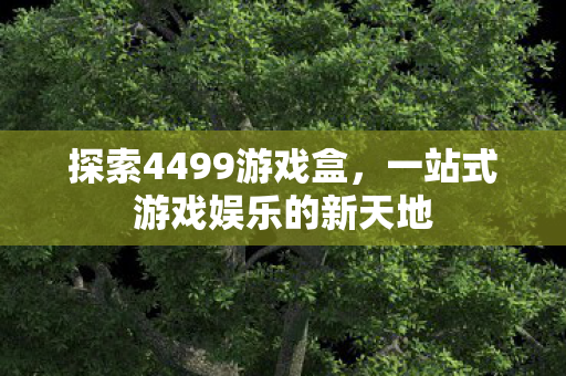 一站式游戏娱乐的新天地图片