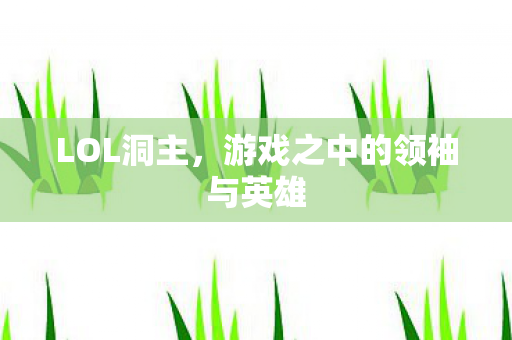 游戏之中的领袖与英雄图片