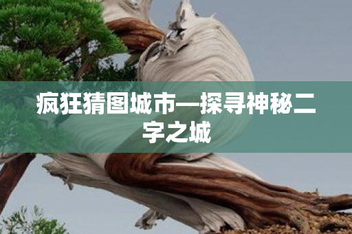 探寻神秘二字之城图片