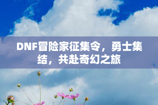 DNF冒险家征集令图片
