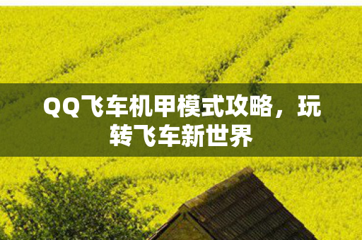 QQ飞车机甲模式攻略图片