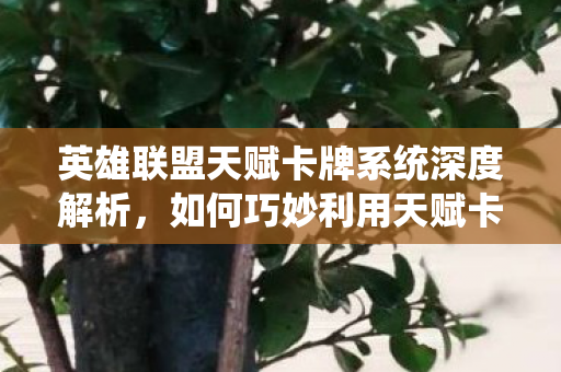 如何巧妙利用天赋卡提升英雄实力图片