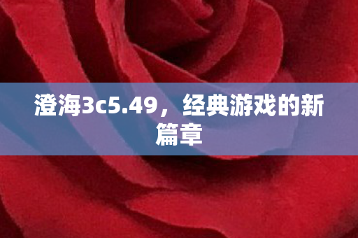 经典游戏的新篇章图片