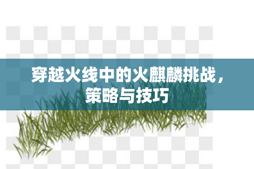 穿越火线中的火麒麟挑战图片