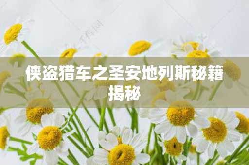 侠盗猎车之圣安地列斯秘籍揭秘图片