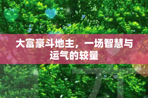 一场智慧与运气的较量图片