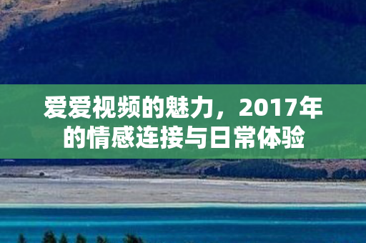 2017年的情感连接与日常体验图片