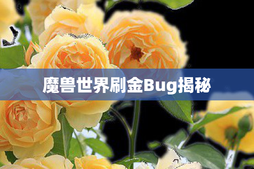 魔兽世界刷金Bug揭秘图片