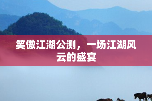 一场江湖风云的盛宴图片