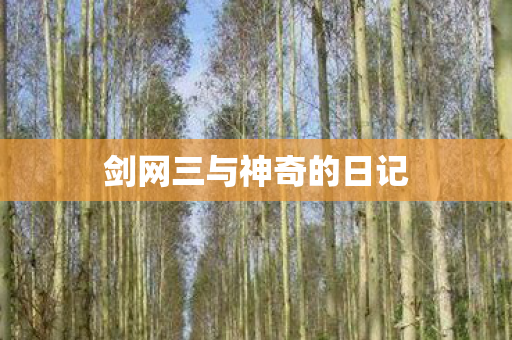 剑网三与神奇的日记图片