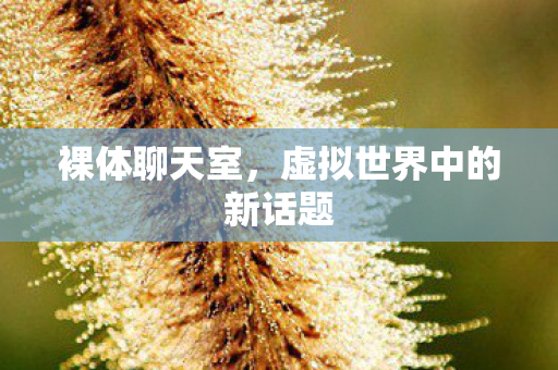 虚拟世界中的新话题图片