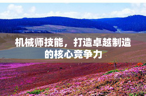 打造卓越制造的核心竞争力图片
