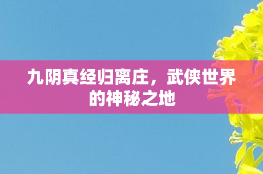 武侠世界的神秘之地图片