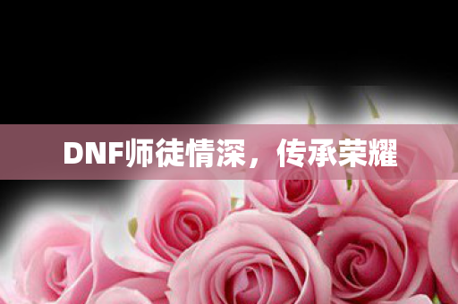 DNF师徒情深图片