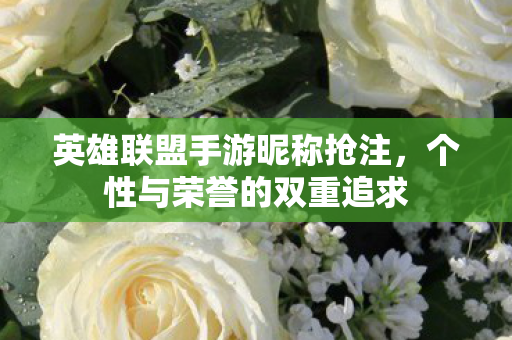 英雄联盟手游昵称抢注图片