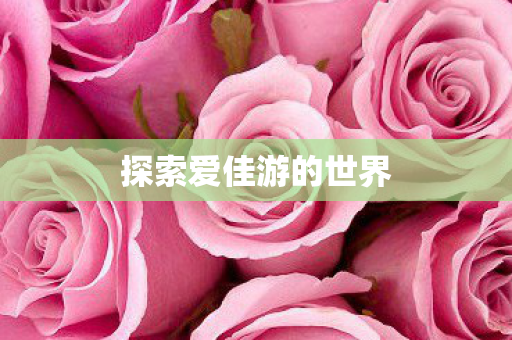 探索爱佳游的世界图片