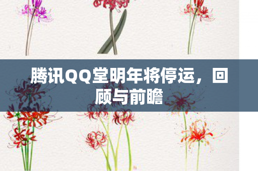 腾讯QQ堂明年将停运图片