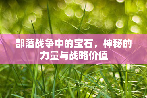 神秘的力量与战略价值图片