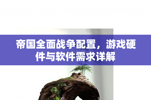 游戏硬件与软件需求详解图片