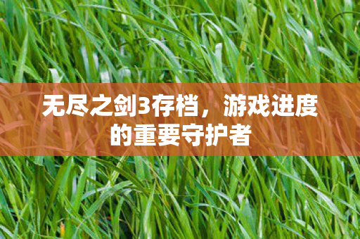游戏进度的重要守护者图片